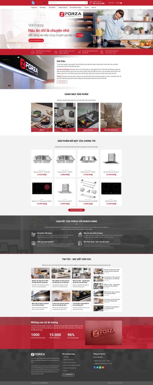 THEME WORDPRESS BÁN BẾP TỪ