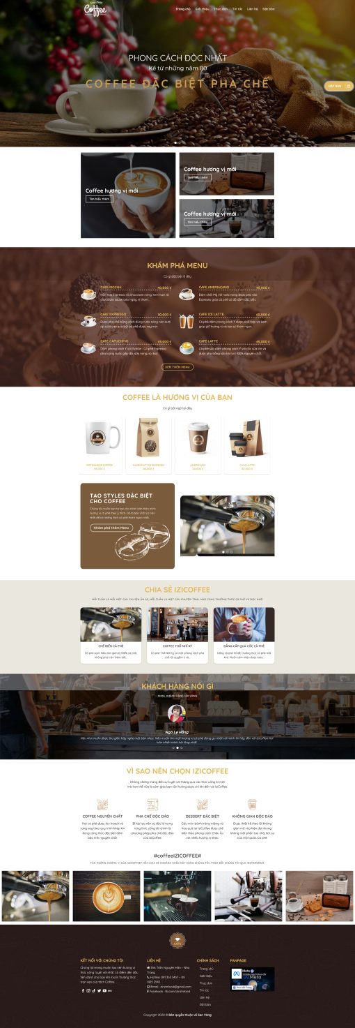 THEME WORDPRESS BÁN CAFE