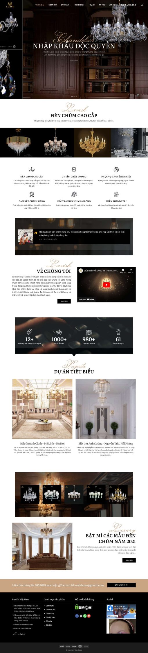 THEME WORDPRESS SHOP BÁN ĐÈN CHÙM