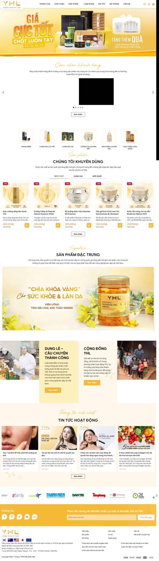 THEME WORDPRESS MỸ PHẨM 14