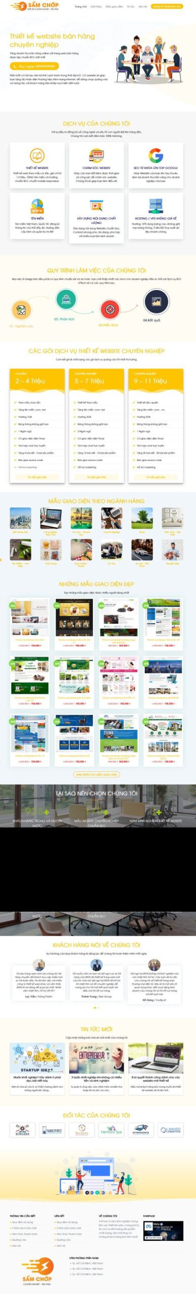 THEME WORDPRESS CÔNG TY THIẾT KẾ WEB 7