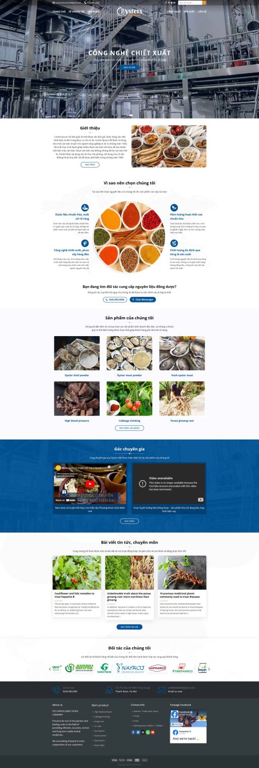 THEME WORDPRESS THỰC PHẨM CHỨC NĂNG 7