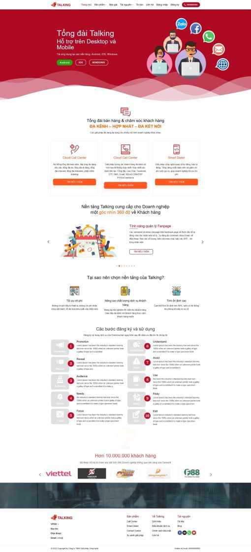 THEME WORDPRESS TỔNG ĐÀI