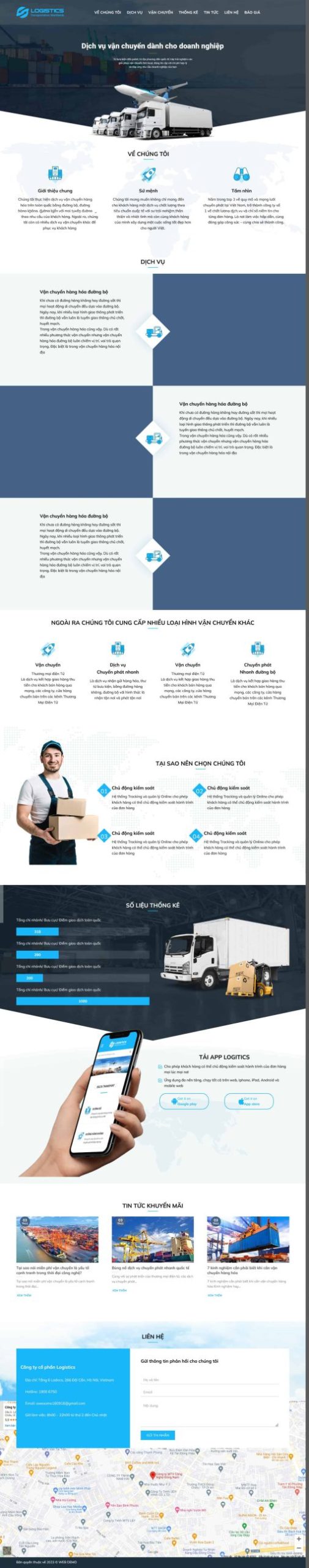 THEME WORDPRESS DỊCH VỤ VẬN CHUYỂN 2