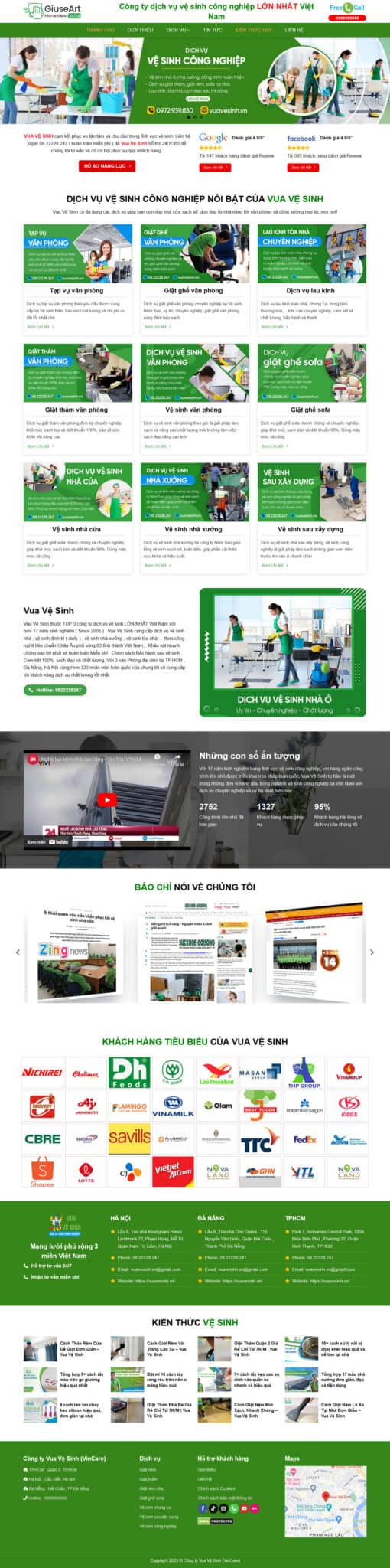 THEME WORDPRESS VỆ SINH CÔNG NGHIỆP